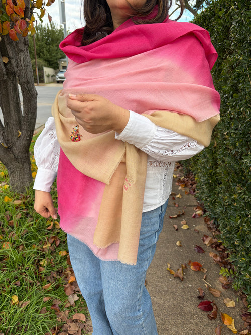 Beaded Wool Stole